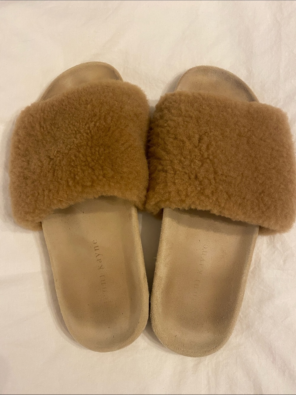 JENNI KAYNE Shearling Slides size 8